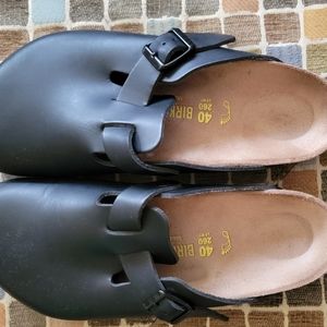 Birkenstock Boston - Black Leather 40